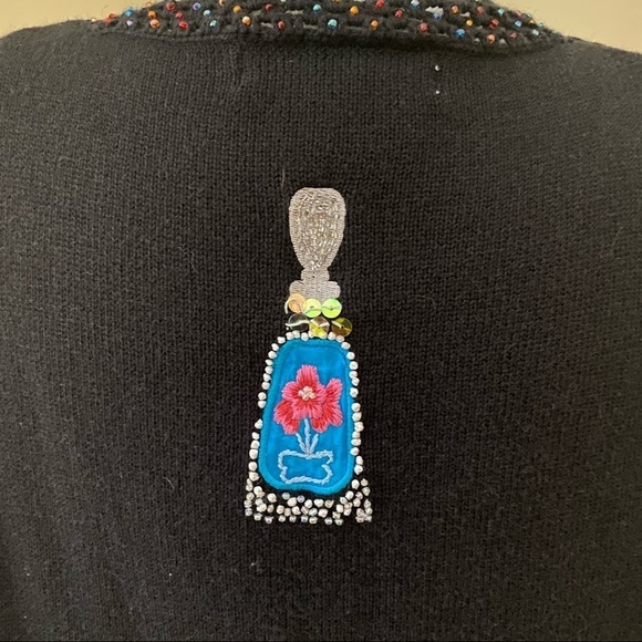 Great Cavalier Vintage Perfume and Purse Sweater - L - Picture 12 of 16